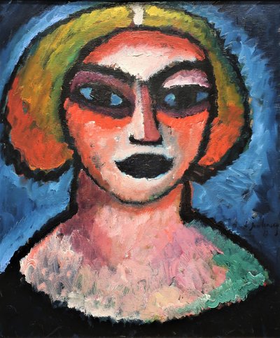 1912 Jawlensky cabeza de mujer de Alexej von Jawlensky