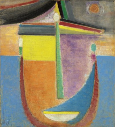 Cabeza abstracta: composición de Alexej von Jawlensky