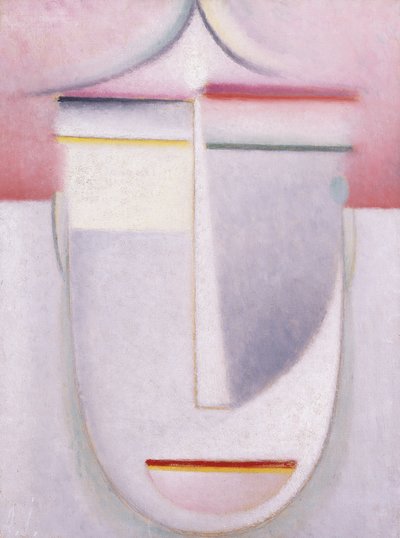 Cabeza abstracta: Composición No 2 "Invierno" de Alexej von Jawlensky