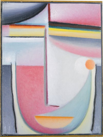 Cabeza abstracta: Sinfonía en rosa de Alexej von Jawlensky