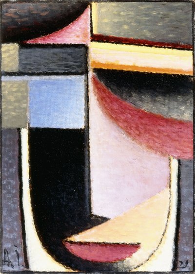Cabeza abstracta: El cáliz me pasó, 1929 de Alexej von Jawlensky