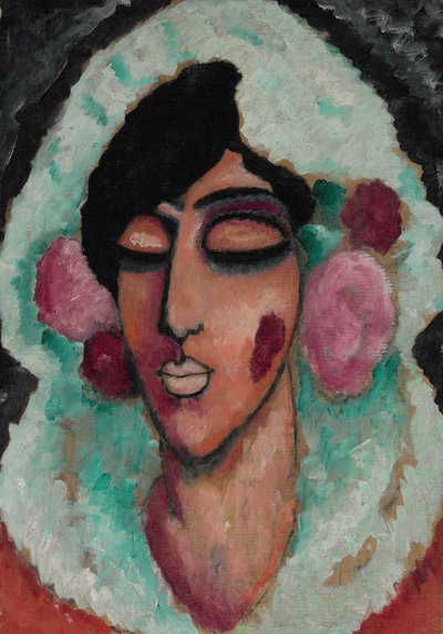 Cabeza abstracta: Invierno sonando de Alexej von Jawlensky