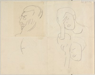 Bildnisskizze Kandinsky de Alexej von Jawlensky