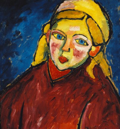 Niño con ojos azules, 1912 de Alexej von Jawlensky