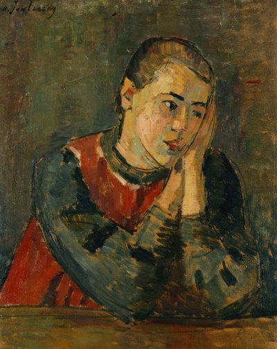 Niño con cabeza recortada; Kind mit Gestutztem Kopf, 1906 de Alexej von Jawlensky