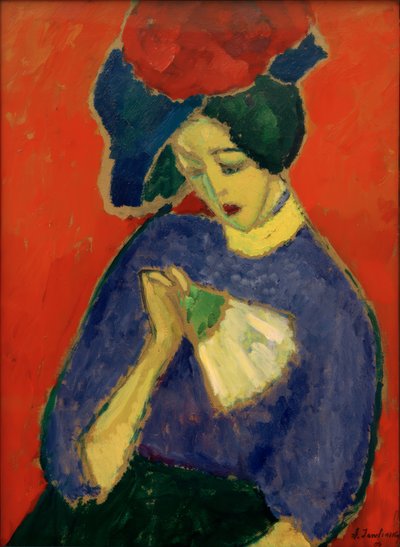 Dama con abanico de Alexej von Jawlensky