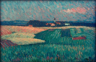 Pueblo en Baviera (Wasserburg / Kirch-Eisselfing) de Alexej von Jawlensky