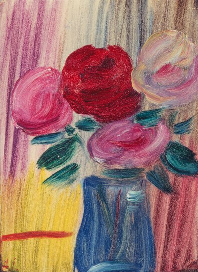 Flores en Jarrón Azul de Alexej von Jawlensky