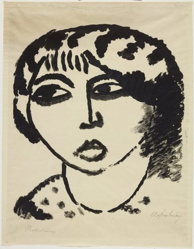 cabeza de mujer de Alexej von Jawlensky