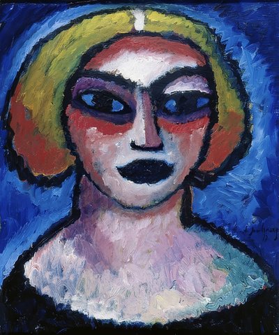 Cabeza de mujer. 1912 de Alexej von Jawlensky