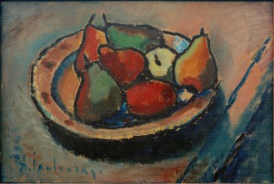 Naturaleza muerta con frutas de Alexej von Jawlensky
