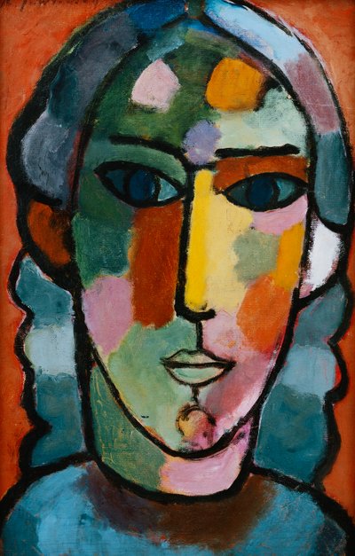 Cabeza de niña; Madchenkopf, c. 1915-16 de Alexej von Jawlensky