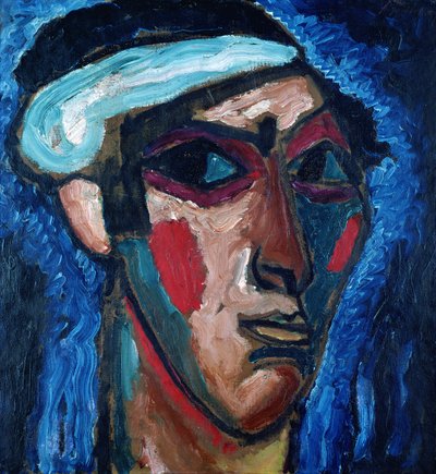 Cabeza de un hombre (Alexander Sacharoff), c.1911 de Alexej von Jawlensky