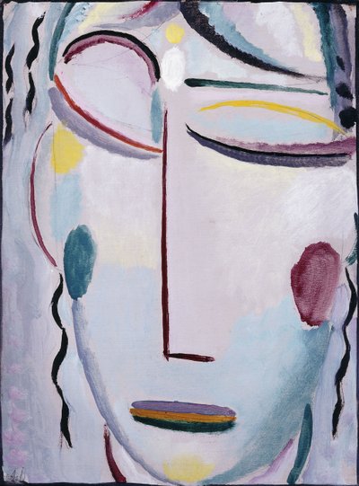 Heilandsgesicht: la resurrección o La nueva vida II, 1918 de Alexej von Jawlensky