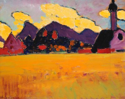 Paisaje cerca de Murnau, c.1910 de Alexej von Jawlensky