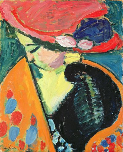 Cabeza Inclinada, 1909 de Alexej von Jawlensky