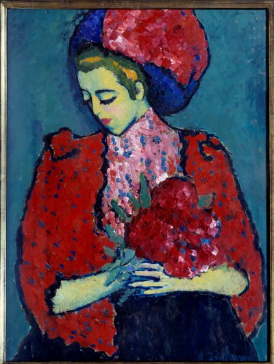 Chica de la peonía de Alexej von Jawlensky