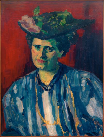 Retrato de Hedwig Kubin de Alexej von Jawlensky