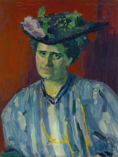 Retrato de Hedwig Kubin de Alexej von Jawlensky