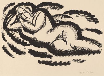 Desnudo Reclinado de Alexej von Jawlensky