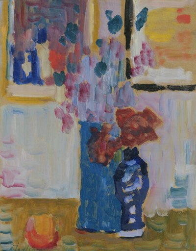Naturaleza muerta con flores de Alexej von Jawlensky