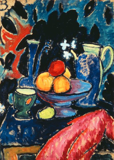 Naturaleza muerta con jarra de Alexej von Jawlensky