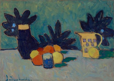 Bodegón con frutas de Alexej von Jawlensky