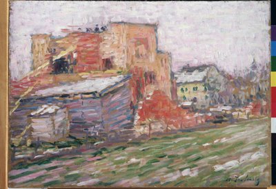 Pintura ""Vista de una calle"" de Alexei von Javlensky (Alexej von Jawlensky) (1864-1941) 1905 Museo de Arte Regional M. Vrubel, Omsk de Alexej von Jawlensky