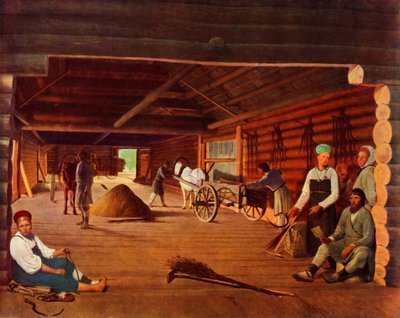 Trillando el Grano, c1821, 1965 de Alexey Venetsianov