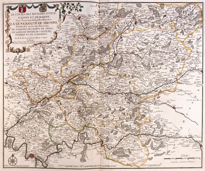 El río Oise, Aisne y Marne, Francia - por A de Alexis Hubert Jaillot