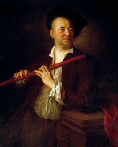 Retrato de flautista de Alexis Grimoux