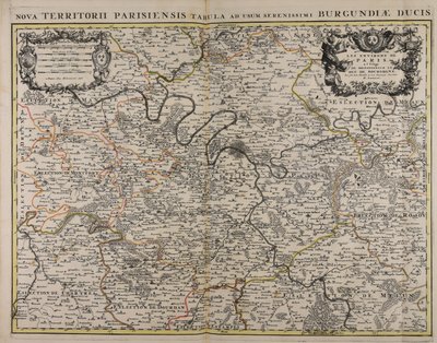Los alrededores de París para uso de mi señor el duque de Borgoña de Alexis Hubert Jaillot