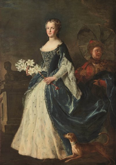 Retrato de Marie Leszczynska, Reina de Francia 1703-1768, 1725 de Alexis Simon Belle