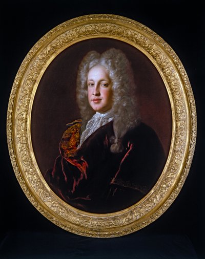 Retrato de caballero (sobre lienzo, oval) de Alexis Simon Belle