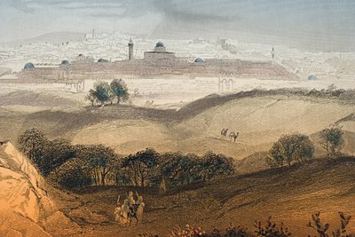 Jerusalén, grabado por Albert Henry Payne (1812-1902) frontispicio de 