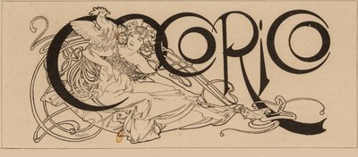 Título de la revista Cocorico, 1898 de Alfons Marie Mucha