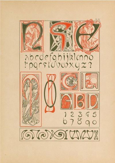 Documentos Decorativos de Alfons Marie Mucha
