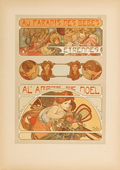 Documentos decorativos de Alfons Marie Mucha