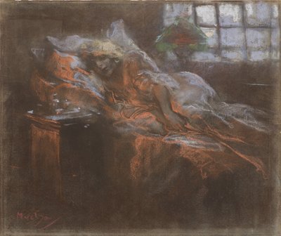 Soñando de Alfons Marie Mucha