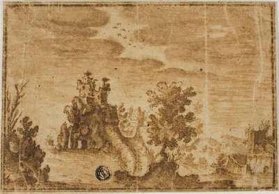 Castillo de hadas en el paisaje de Alfonso Parigi