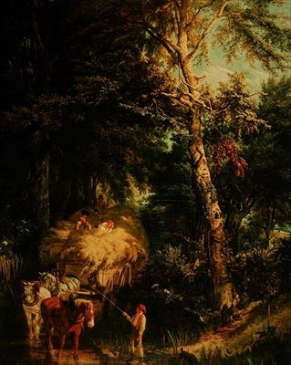 Cruzando el Arroyo de Alfred Edward Chalon