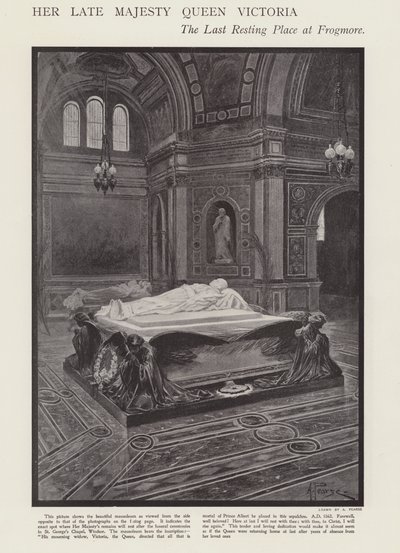 El último lugar de descanso de la Reina Victoria en Frogmore de Alfred (after) Pearse