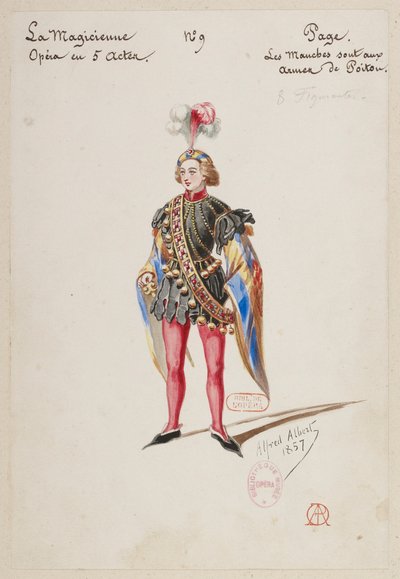 Halévy - La magicienne - modelos de trajes de Alfred Albert - 09. Página. Ocho extras de Alfred Albert