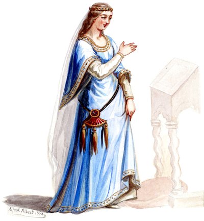 Halévy - La magicienne - modelos de vestuario de Alfred Albert - 22 (Mélusine ) (retocada) de Alfred Albert