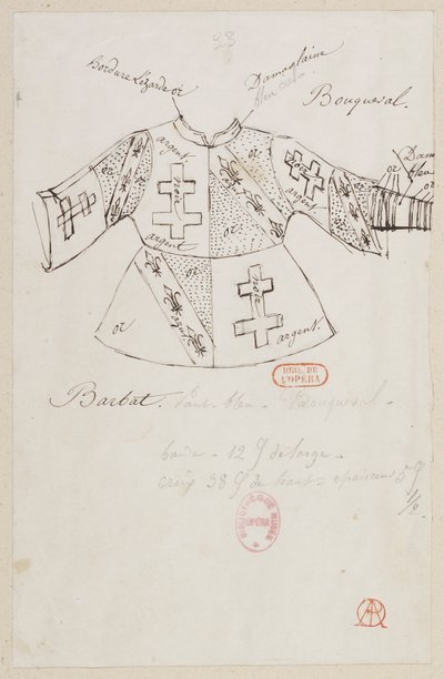 Halévy - La magicienne - modelos de trajes de Alfred Albert - 33. Sres. Bouqueval, Barbat de Alfred Albert