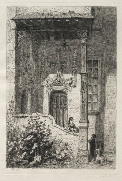 Casa llamada de la Reina Blanca, Rue St. Hippolyte de Alfred Alexandre Delauney