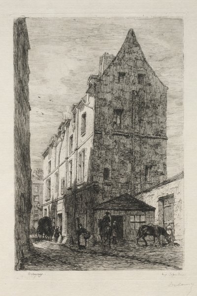 Casa llamada de la Reina Blanca, Rue de Marmousets de Alfred Alexandre Delauney