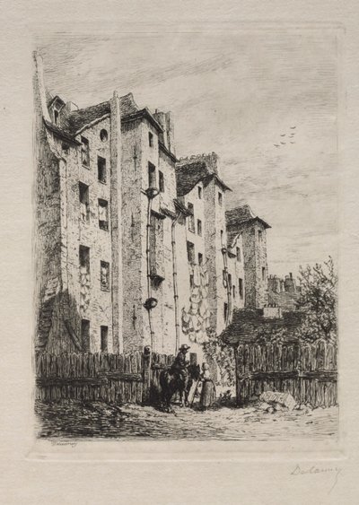 Casas, Rue de Lyonnais de Alfred Alexandre Delauney