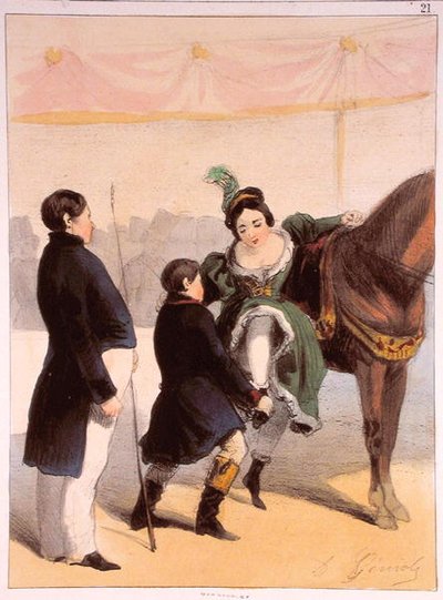 La Artista de Circo, de Las Mujeres de París, 1841-42 de Alfred Andre Geniole