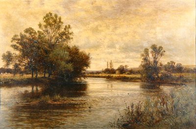 Penton Hook en el Támesis de Alfred Augustus Glendening